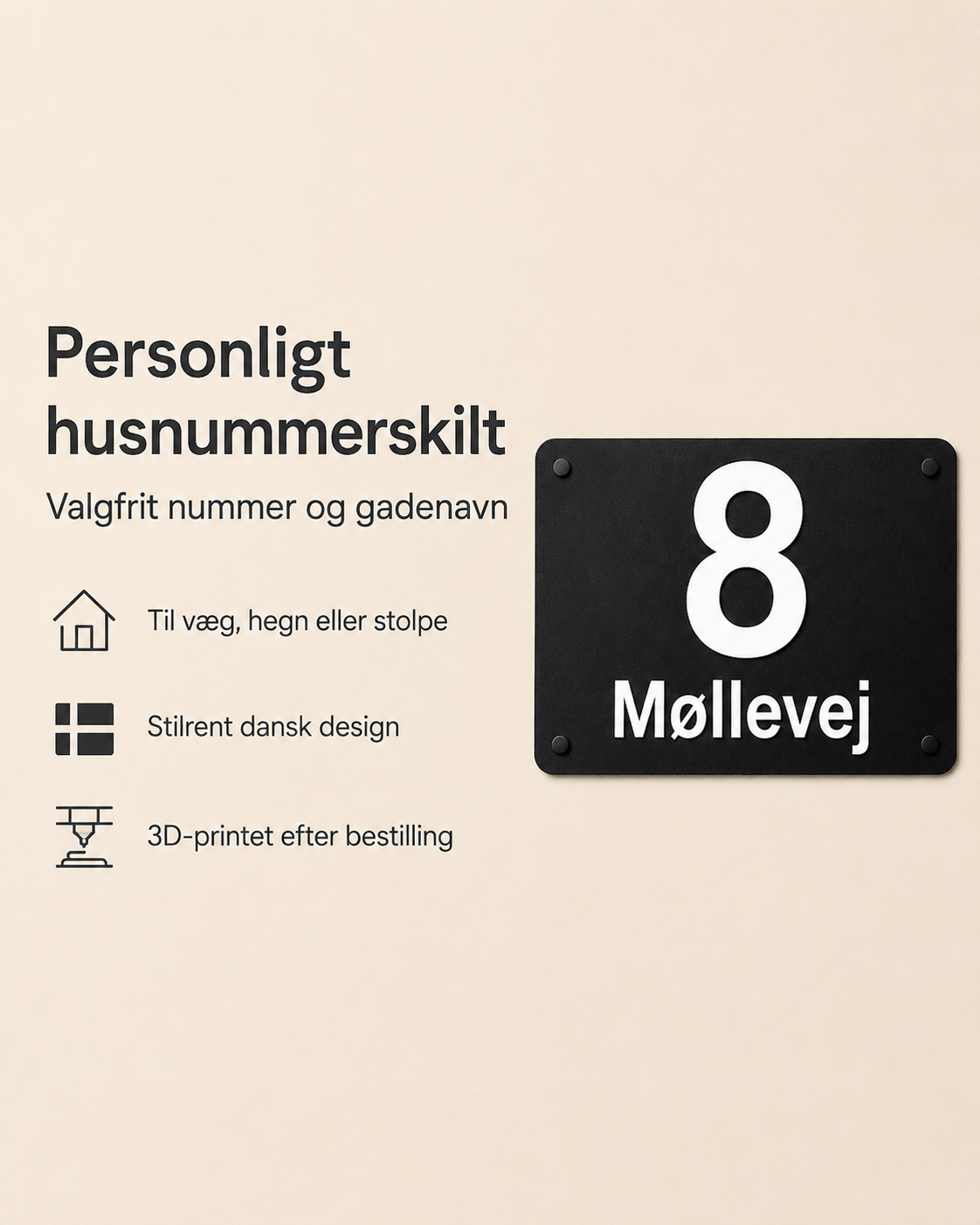Personligt husnummerskilt